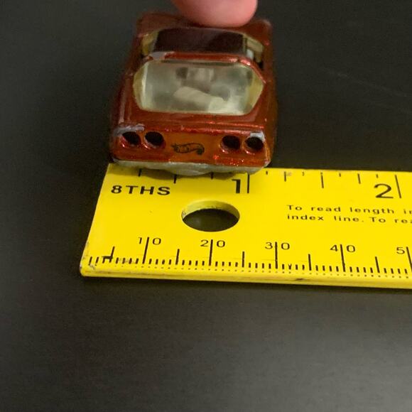 Vintage 1982 Hot Wheels 80’s Corvette Die Cast Maroon Toy Car - Picture 14 of 14